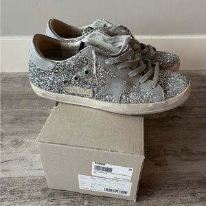 SSENSE Golden goose all glitter superstars